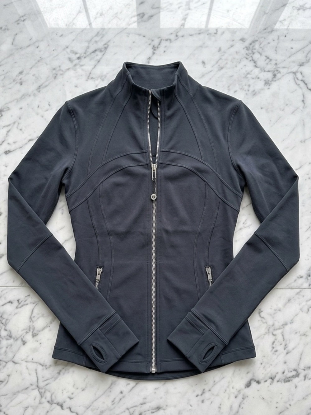 lululemon athletica Charcoal Gray Zip-Up Jacket